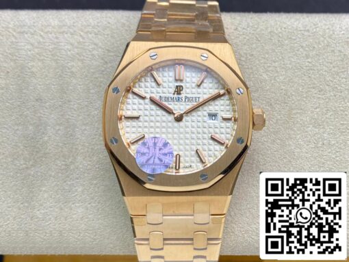 Audemars Piguet Royal Oak 67650OR.OO.1261OR.01 1:1 Best Edition JF Factory White Dial Swiss Quartz EU Watch Store