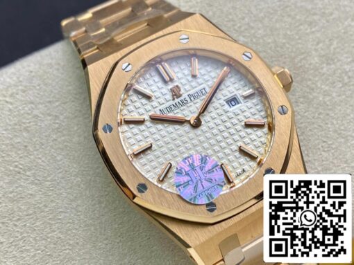 Audemars Piguet Royal Oak 67650OR.OO.1261OR.01 1:1 Best Edition JF Factory White Dial Swiss Quartz EU Watch Store