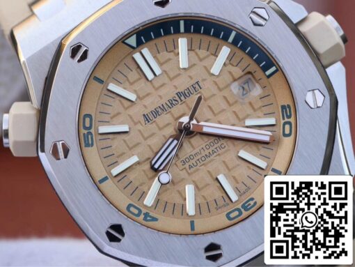 Audemars Piguet Royal Oak Offshore 15710ST.OO.A085CA.01 1:1 Best Edition JF Factory Beige Dial EU Watch Store