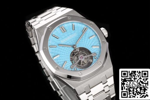 Audemars Piguet Royal Oak Tourbillon 26530PT.OO.1220PT.01 1:1 Best Edition R8 Factory Blue Dial US Replica Watch