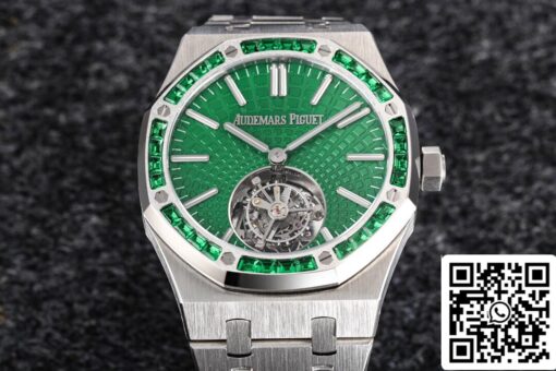 Audemars Piguet Royal Oak Tourbillon 26532IC.EE.1220TI.01 1:1 Best Edition R8 Factory Green Dial US Replica Watch