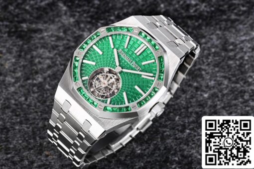 Audemars Piguet Royal Oak Tourbillon 26532IC.EE.1220TI.01 1:1 Best Edition R8 Factory Green Dial US Replica Watch