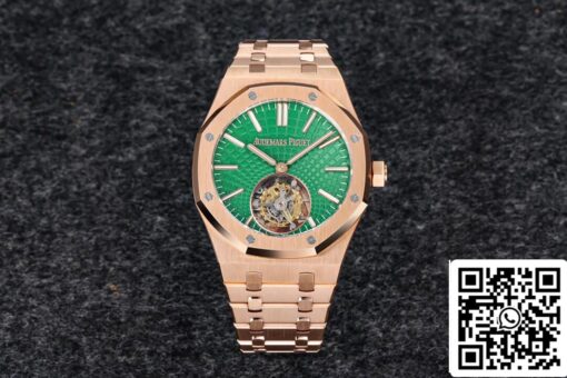 Audemars Piguet Royal Oak Tourbillon 26533OR.OO.1220OR.01 1:1 Best Edition R8 Factory Green Dial US Replica Watch