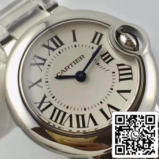 Ballon Bleu De Cartier 28 W69010Z4 V6 Factory 1:1 Best Edition Swiss Ronda Quartz US Replica Watch