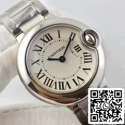 Ballon Bleu De Cartier 28 W69010Z4 V6 Factory 1:1 Best Edition Swiss Ronda Quartz US Replica Watch