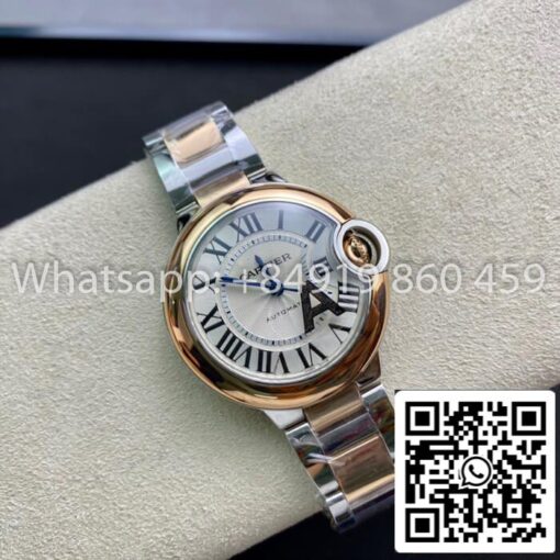 Ballon Bleu De Cartier 28MM W3BB0005 1:1 Best Edition V6 Factory Diamond Dial US Replica Watch