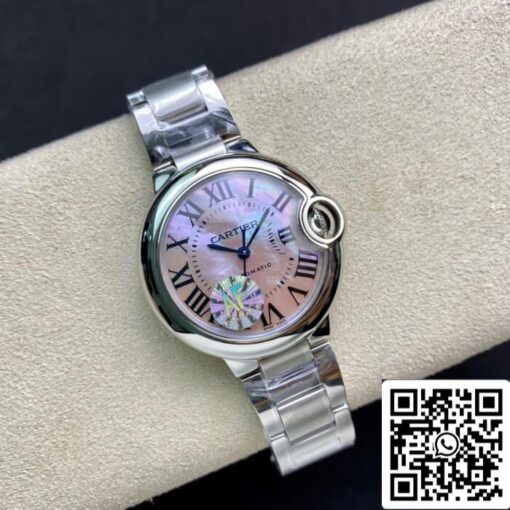 Ballon Bleu De Cartier 33MM 1:1 Best Edition AF Factory Mother-of-pearl Dial US Replica Watch