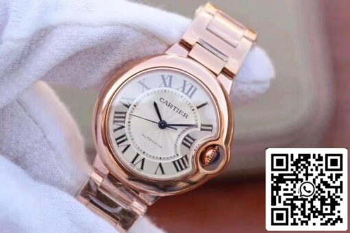 Ballon Bleu De Cartier 33MM W6920068 V9 Factory 1:1 Best Edition Swiss ETA2671 Rosegold US Replica Watch