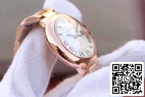 Ballon Bleu De Cartier 33MM W6920068 V9 Factory 1:1 Best Edition Swiss ETA2671 Rosegold US Replica Watch