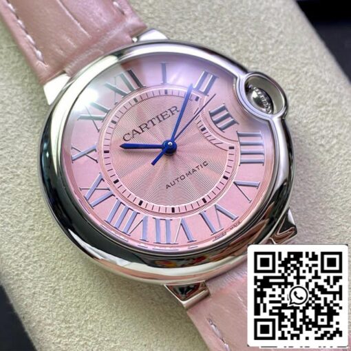 Ballon Bleu De Cartier 36MM WSBB0007 1:1 Best Edition 3K Factory Leather Strap US Replica Watch