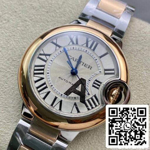 Ballon Bleu De Cartier W2BB0023 33MM 1:1 Best Edition V6 Factory Rose Gold US Replica Watch