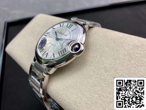 Ballon Bleu De Cartier W69012Z4 42MM 1:1 Best Edition AF Factory Silver White Dial US Replica Watch