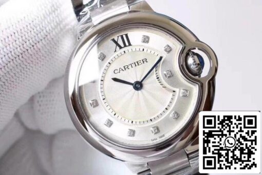 Ballon Bleu De Cartier WE9020 33mm V6 Factory 1:1 Best Edition Swiss ETA076 US Replica Watch