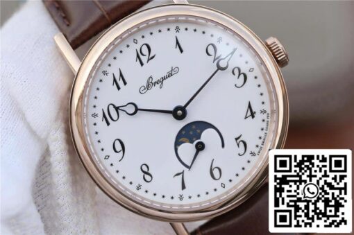 Breguet Classique Moonphase 9087BB 1:1 Best Edition TW Factory Rose Gold US Replica Watch