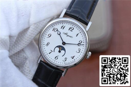 Breguet Classique Moonphase 9087BB/29/964 1:1 Best Edition TW Factory White Dial US Replica Watch