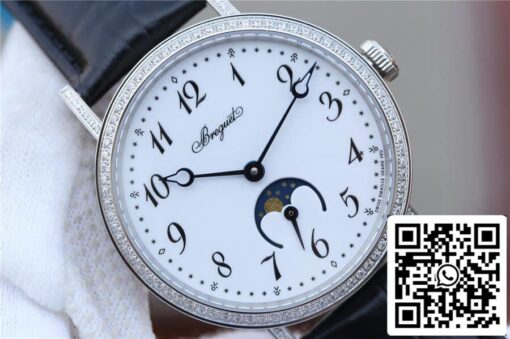 Breguet Classique Moonphase 9088BB/29/964/DD0D 1:1 Best Edition TW Factory White Dial US Replica Watch