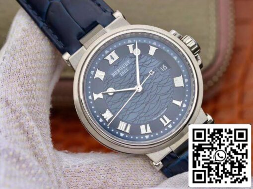 Breguet Marine 5517BB/Y2/9ZU V9 Factory Men Watches 1:1 Best Edition Swiss ETA9015 blue dial US Replica Watch