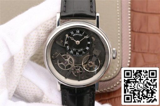 Breguet Tradition 7057BB/G9/9W6 1:1 Best Edition Skeleton Dial US Replica Watch