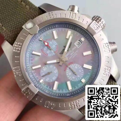 Breitling Avenger E1338310/M534/253S/E20DSA.2 GF Factory 1:1 Best Edition Swiss ETA7750 Blue Mother Of Pearl Dial US Replica Watch