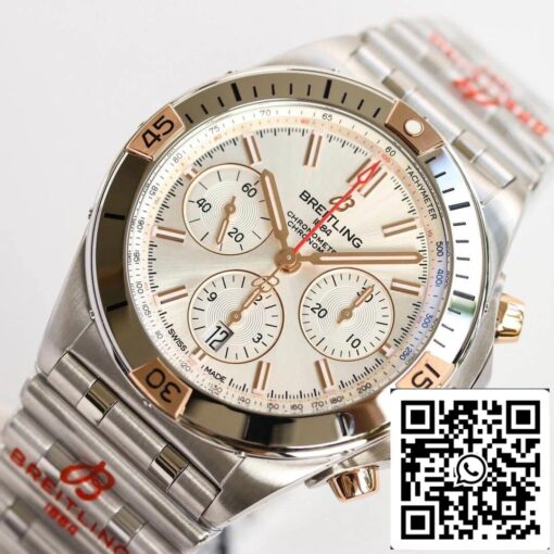 Breitling Chronomat IB0134101G1A1 1:1 Best Edition GF Factory White Dial US Replica Watch