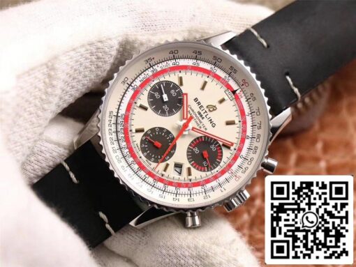 Breitling Navitimer AB01219A1G1X1 1:1 Best Edition V9 Factory Silver Dial Swiss ETA7750 US Replica Watch