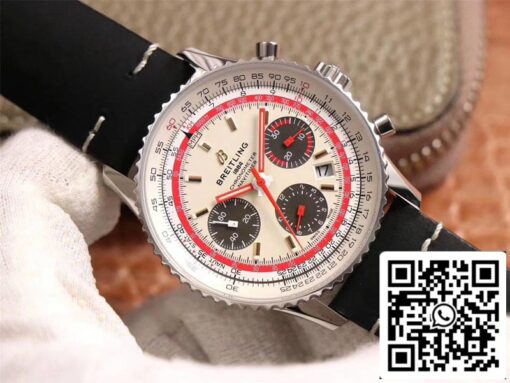 Breitling Navitimer AB01219A1G1X1 1:1 Best Edition V9 Factory Silver Dial Swiss ETA7750 US Replica Watch