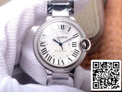 Cartier Ballon Bleu W4BB0017 1:1 Best Edition V6 Factory White Dial Swiss Movement US Replica Watch