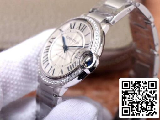 Cartier Ballon Bleu W4BB0017 1:1 Best Edition V6 Factory White Dial Swiss Movement US Replica Watch