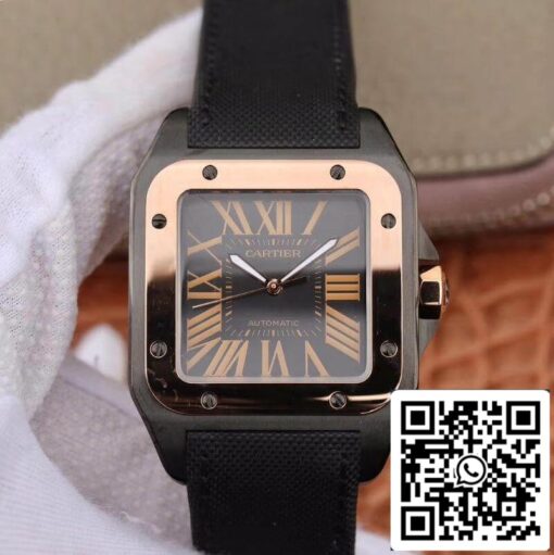 Cartier De Santos 100th Anniversary W2020009 38mm RB Factory 18K Rose Gold 1:1 Best Edition Swiss ETA2892 US Replica Watch