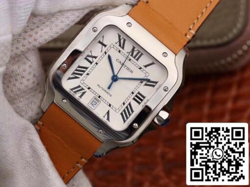 Cartier De Santos WSSA0009 KOR Factory 1:1 Best Edition Swiss ETA9015 US Replica Watch