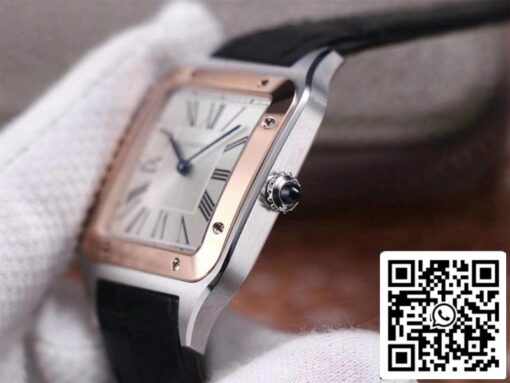 Cartier Santos Dumont W2SA0017 1:1 Best Edition F1 Factory Silver Dial Swiss ETA430 MC US Replica Watch