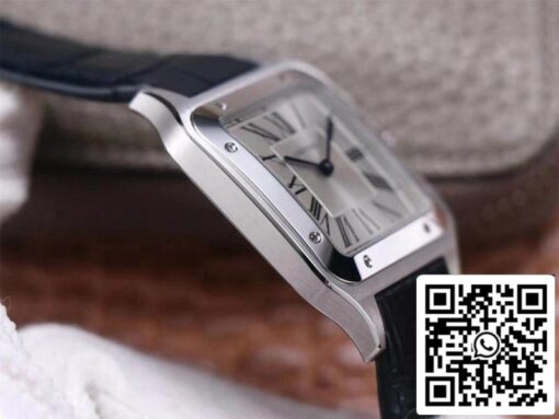 Cartier Santos Dumont WSSA0032 1:1 Best Edition F1 Factory Silver Dial Swiss ETA430 MC US Replica Watch