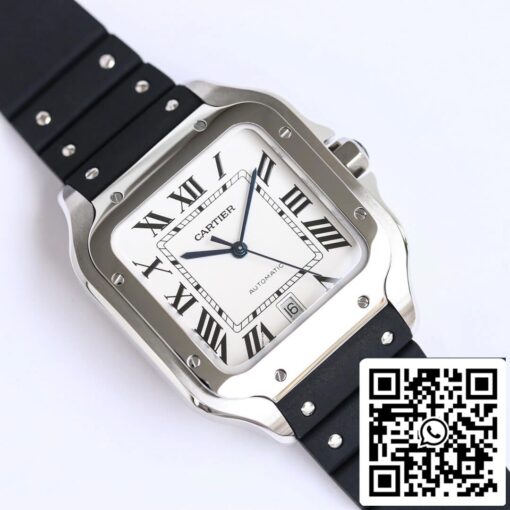 Cartier Santos WSSA0018 1:1 Best Edition GF Factory V2 Rubber Strap US Replica Watch