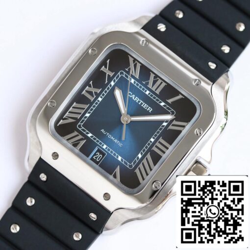 Cartier Santos WSSA0030 1:1 Best Edition GF Factory V2 Rubber Strap US Replica Watch