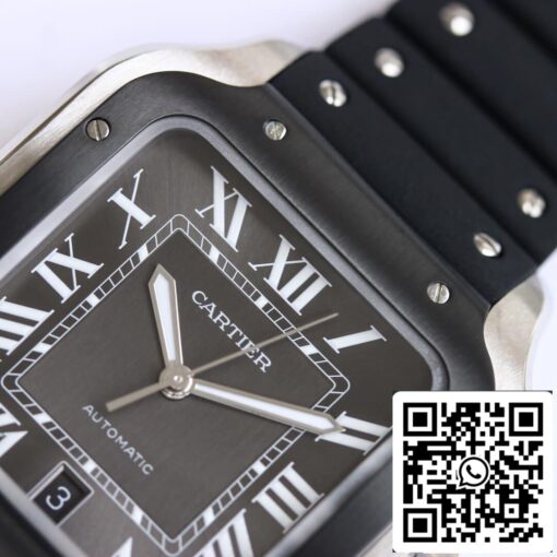 Cartier Santos WSSA0037 1:1 Best Edition GF Factory V2 Rubber Strap US Replica Watch