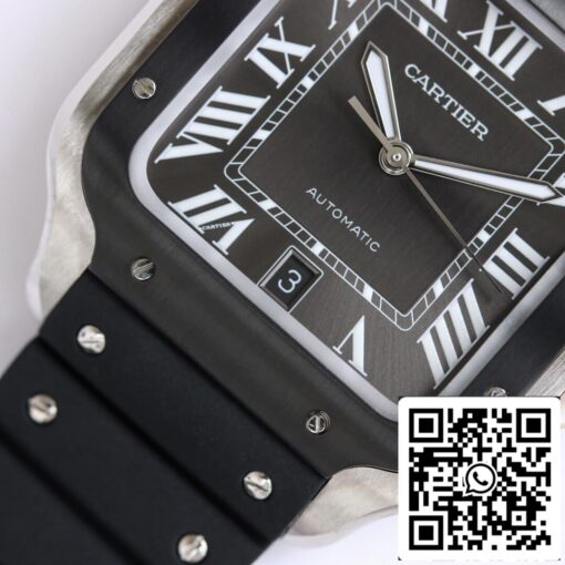 Cartier Santos WSSA0037 1:1 Best Edition GF Factory V2 Rubber Strap US Replica Watch