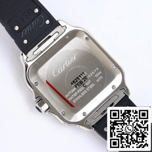 Cartier Santos WSSA0037 1:1 Best Edition GF Factory V2 Rubber Strap US Replica Watch