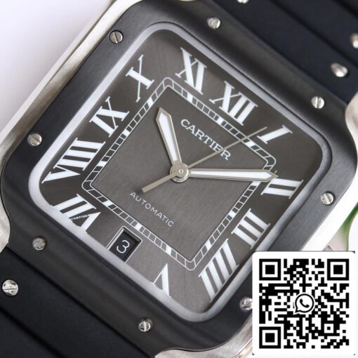 Cartier Santos WSSA0037 1:1 Best Edition GF Factory V2 Rubber Strap US Replica Watch