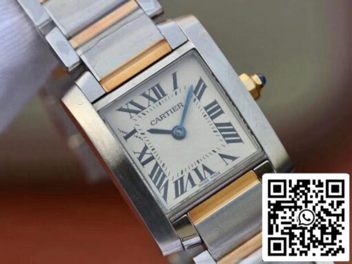 Cartier Tank Francaise Ladies Two Tone W51007Q4 1:1 Best Edition Swiss Quartz US Replica Watch