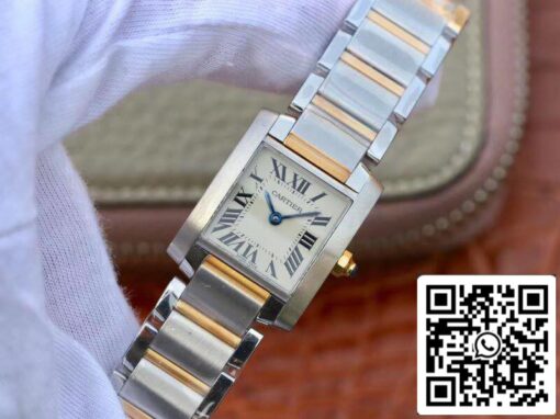 Cartier Tank Francaise Ladies Two Tone W51007Q4 1:1 Best Edition Swiss Quartz US Replica Watch