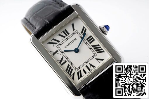 Cartier Tank Quartz WSTA0030 1:1 Best Edition AF Factory White Dial US Replica Watch