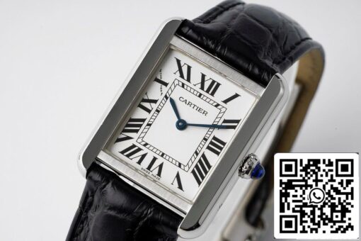 Cartier Tank Quartz WSTA0030 1:1 Best Edition AF Factory White Dial US Replica Watch