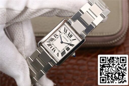 Cartier Tank W5200013 1:1 Best Edition K11 Factory Stainless Steel US Replica Watch