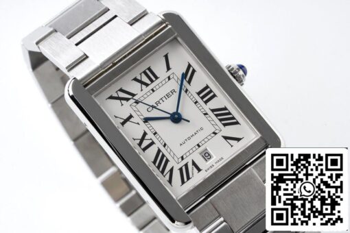 Cartier Tank W5200028 1:1 Best Edition AF Factory Stainless Steel US Replica Watch