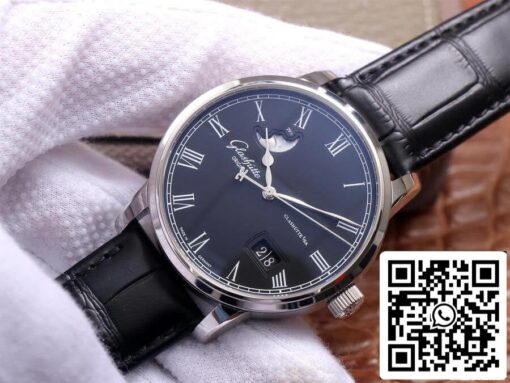 Glashutte Senator 1-36-04 1:1 Best Edition V9 Factory Blue Dial US Replica Watch