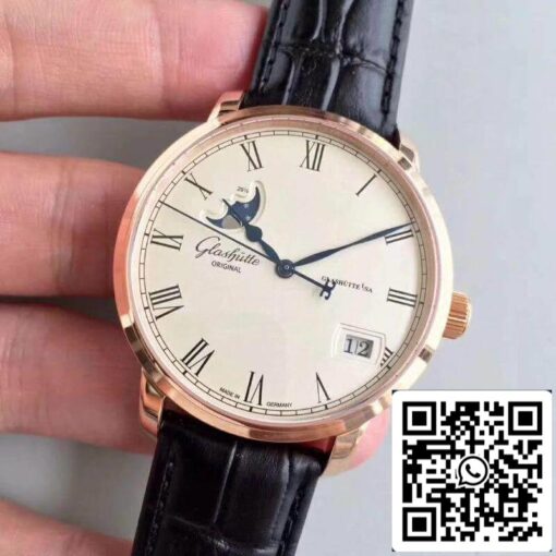 Glashutte Senator 100-04-32-12-04 GF Factory Men Watches 1:1 Best Edition Swiss ETA100-04 18K Rose Gold US Replica Watch