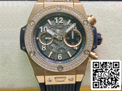 Hublot BIG BANG 421.OX.1180.RX.1104 1:1 Best Edition ZF Factory Skeleton Dial US Replica Watch