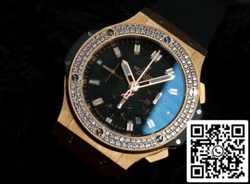 Hublot Big Bang 301.PX.1180.RX.1104 1:1 Best Edition V6 Factory Rose Gold Diamond Swiss HUB4100 US Replica Watch