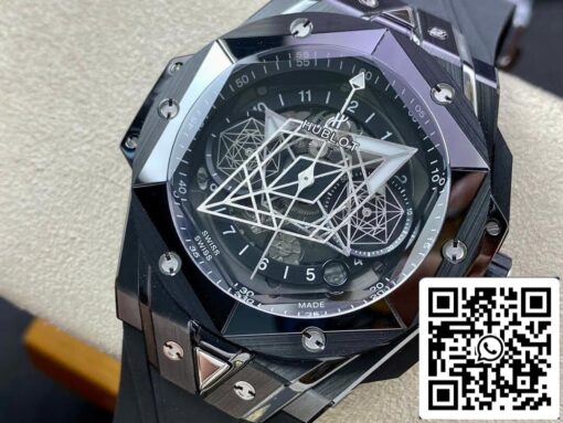 Hublot Big Bang Sang Bleu II 418.CX.1114.RX.MXM20 1:1 Best Edition BB Factory Black Ceramics US Replica Watch