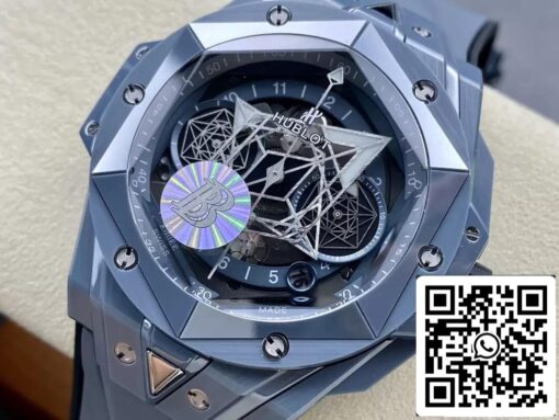 Hublot Big Bang Sang Bleu II 418.FX.8007.RX.MXM21 1:1 Best Edition BB Factory Gray Ceramic US Replica Watch